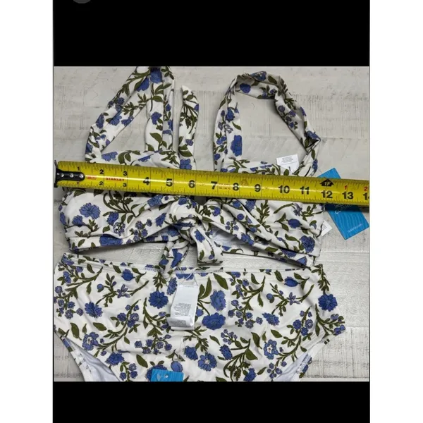 Cupshe charming Blue Floral Bikini Set blue accents - Image 5