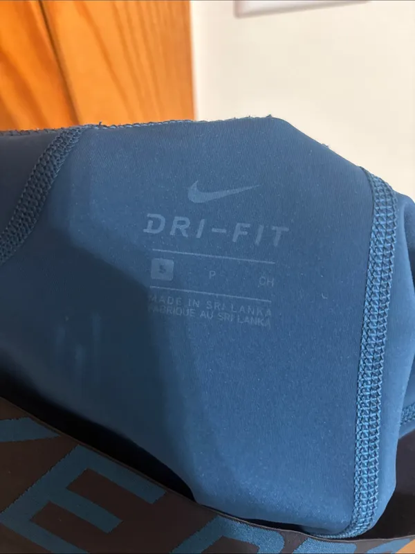 Nike Pro Dri-Fit Size Small Blue Spandex Athletic Shorts - Image 3
