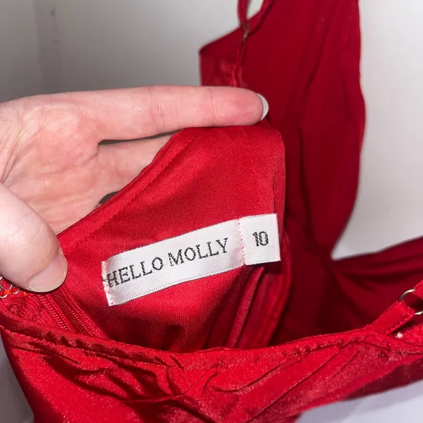 Hello Molly Red Mini Dress - Image 8