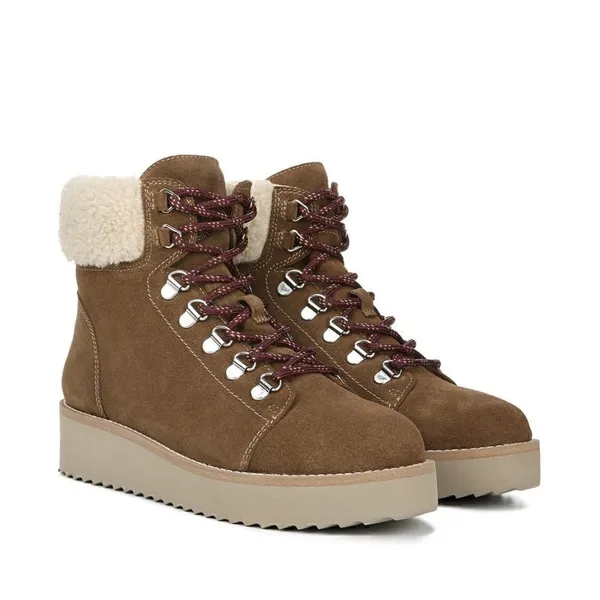 Sam Edelman Franc Lace-up Round-toe Hiker Ankle Boot TOFEE - Image 2