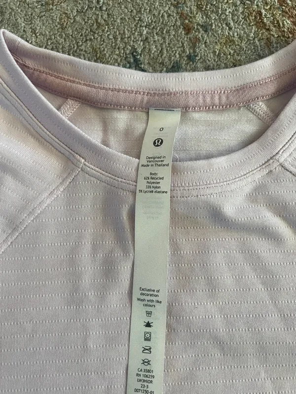 Lululemon Light Pink Long Sleeve Top - Image 2