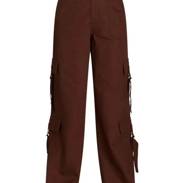 No Boundaries Twill Cargo Pant Womens Brown size small 4/6 nwt teen - Image 3
