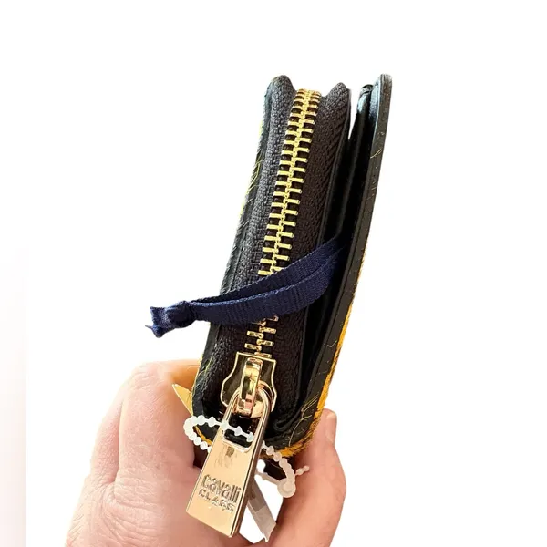 ROBERTO CAVALLI Pony Hair & Leather Wallet NWT - Image 4