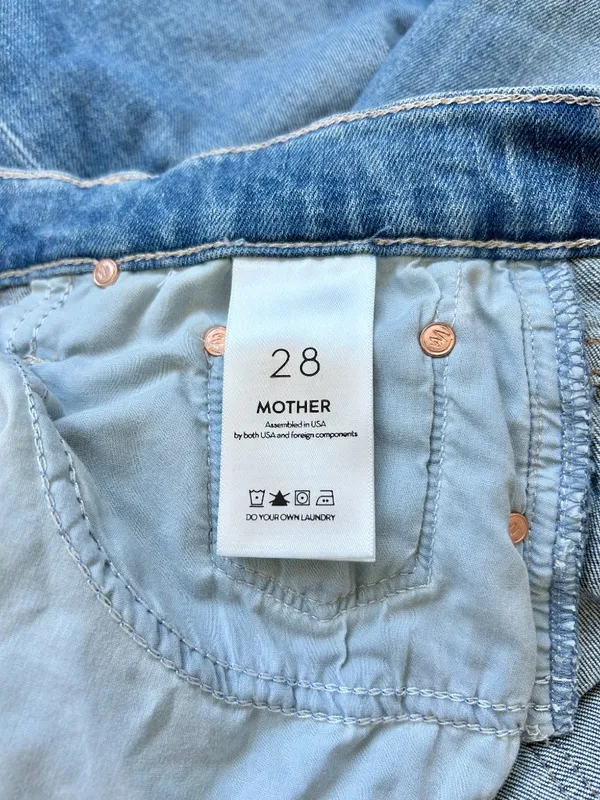 Mother Denim The Tripper Flare Jeans Embroidered Butterfly Wander Dust Y2K 28 - Image 8