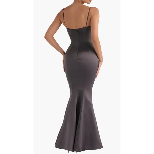 House of CB Violette Satin Mermaid‎ Gown Size Small - Image 4