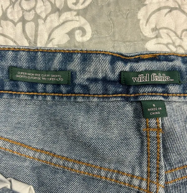 Wild Fable Jean Shorts High-Waisted Denim - Image 3