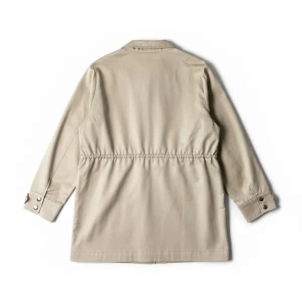 A New‎ Day Women's Tan Utility Anorak Jacket Snap Front Cinched Waist Size L NEW - Image 3