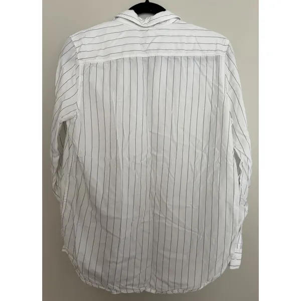 Aritzia Babaton Utility Button Up Relaxed Drapey Twill Shirt Striped Women's Sm - Image 2