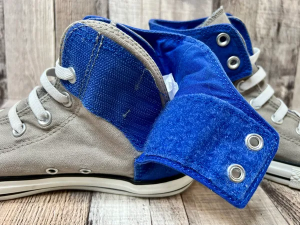All Stars 630387F Blue Grey Peel Back Sneakers Shoe Size 6 Juniors - Image 8