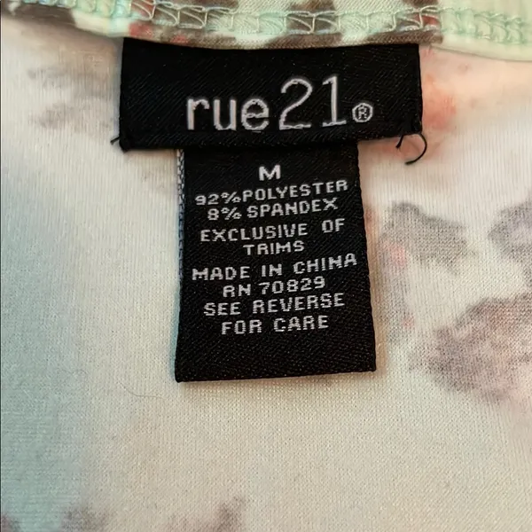 Rue 21 Mint Floral Tank Top - Image 5