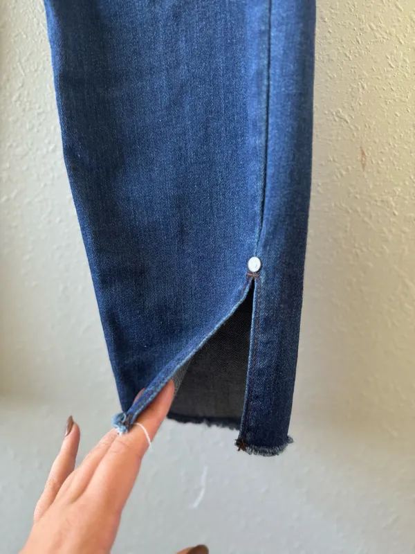 Judy Blue Skinny Jeans Ankle Slit - Image 2
