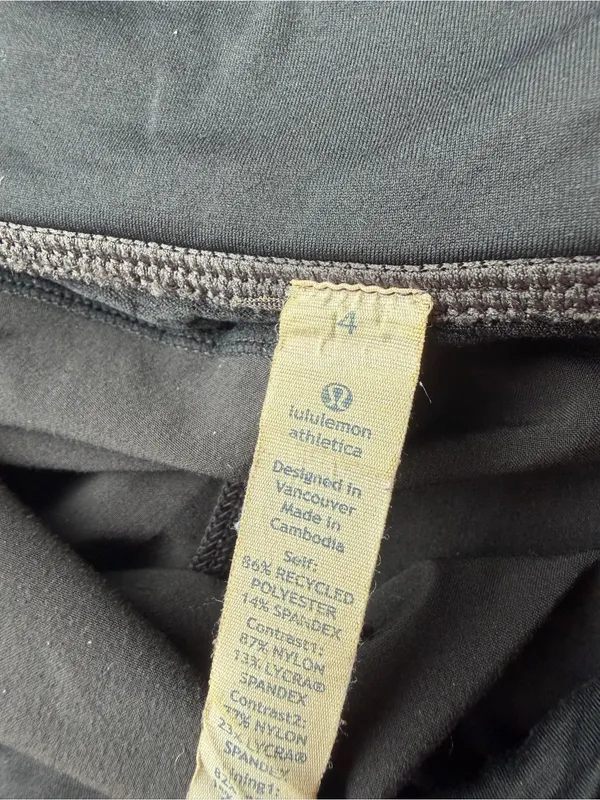 lululemon Run Times Short II 4” Black Running Shorts Size 4 - Image 6