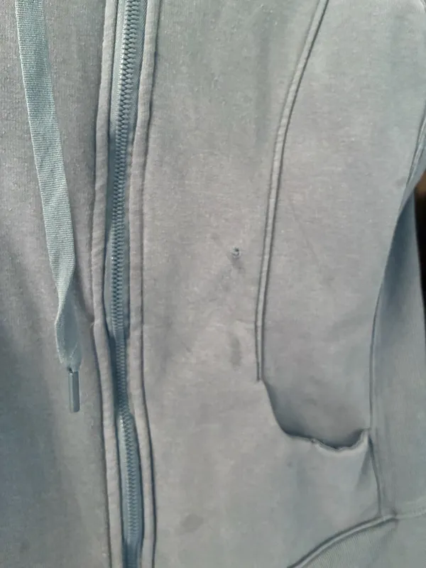 90 DEGREE BY REFLEX FULL ZIP HOODIE - SIZE S Distressed READ - Image 3