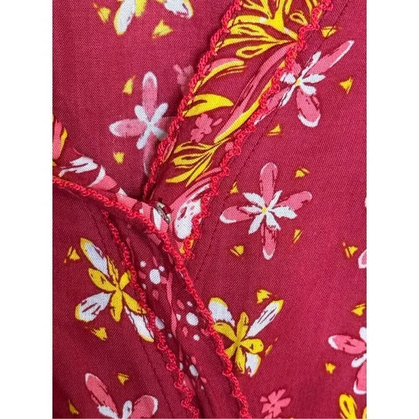 Poupette St. Barth Pink Floral Maxi Dress S - Image 9