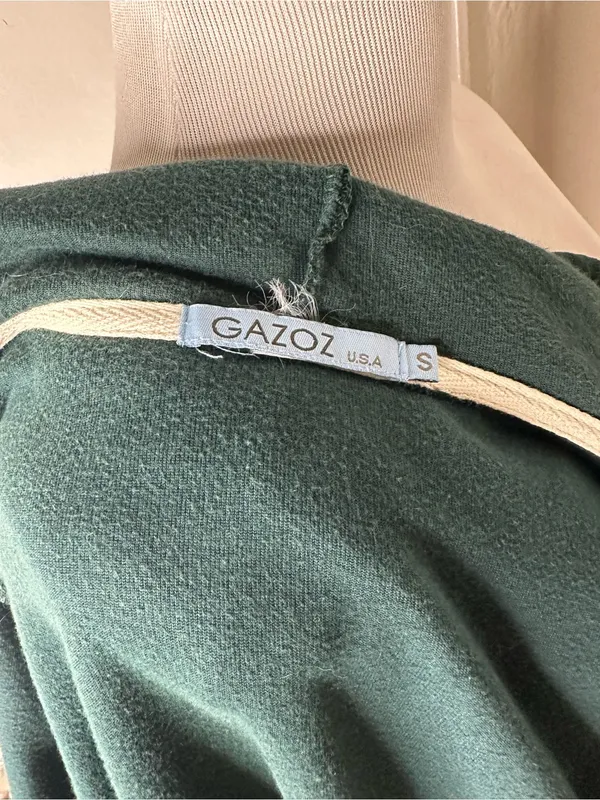 Vintage Y2K Style Deep Emerald Green Velour Full-Zip Hoodie - Image 6