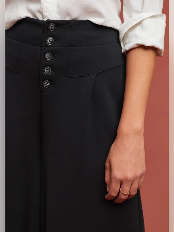 Anthropologie Ettawa Lucerne Wide Leg Pants Black XS - Image 3