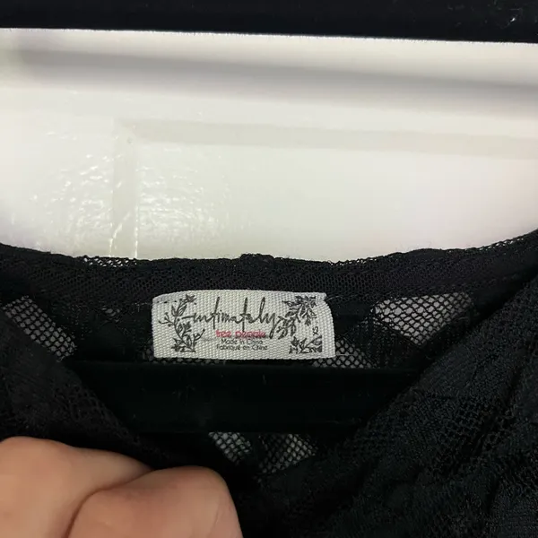 Black lacy free people top - Image 3