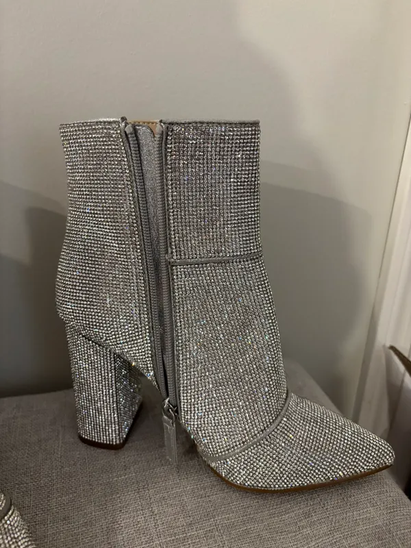 Sparkly Steve Madden Rhinestone Boots - Image 2