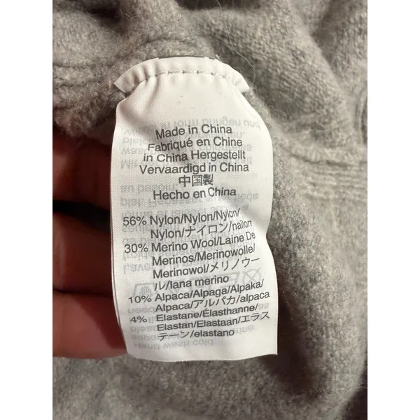 J.Crew‎ Womens Heather Gray Merino Alpaca Blend Turtleneck Sweater Dress - Image 7