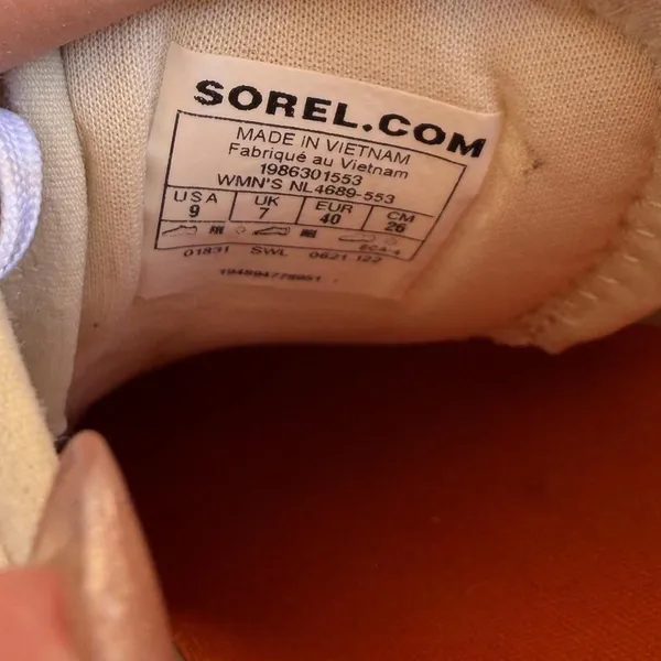 Sorel purple Kinetic Breakthru Day Lace trainers sz US 9 women / in great condition - Image 8