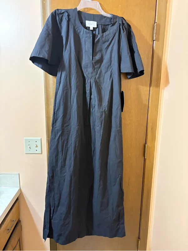NWT Tuckernuck Pomander Place Black Flutter Sleeve Maxi Dress - Image 4