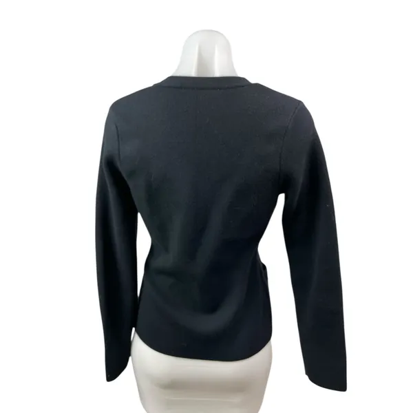 Abercrombie & Fitch Women's Black Long Sleeve Button Up Cardigan Sweater Top XS - Image 4