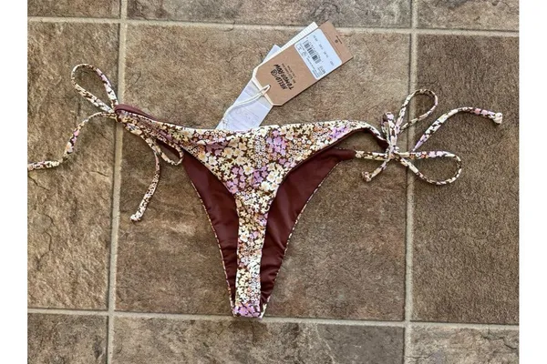 Billabong Ready For The Sun Tie Side Maya Bikini Bottoms Size Medium - Image 6