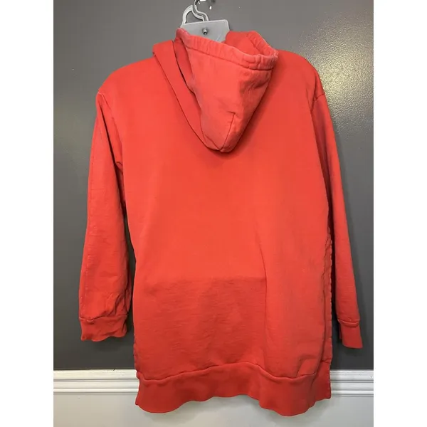 FP Movement Hoodie Tunic Womens M/L Orange Terry Side Slit Kangaroo Pocket - Image 6