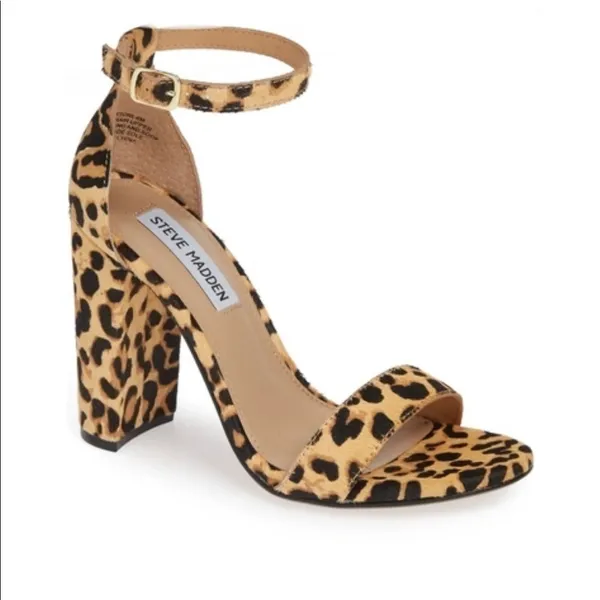 Steve Madden Carrson Real‎ Fur Sandal in Leopard Multi Size 7 - Image 9