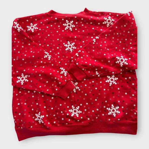 Vintage 90s Spumoni by Franko Christmas Skating Bears Sweatshirt Women's Medium - Image 7