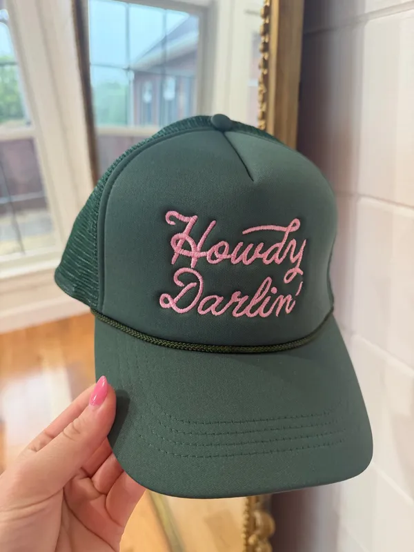 Pink Lily Howdy Darlin Trucker Hat - Image 2