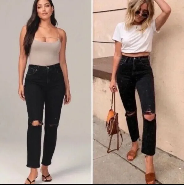 Abercrombie 90’s Straight Ultra High Rise Jeans - Image 6