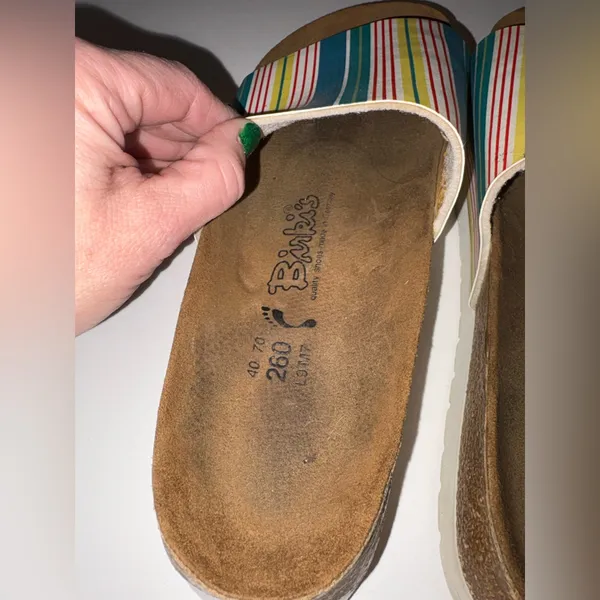 Birki’s‎  by Birkenstock rainbow spring slide eu 40 narrow - Image 6