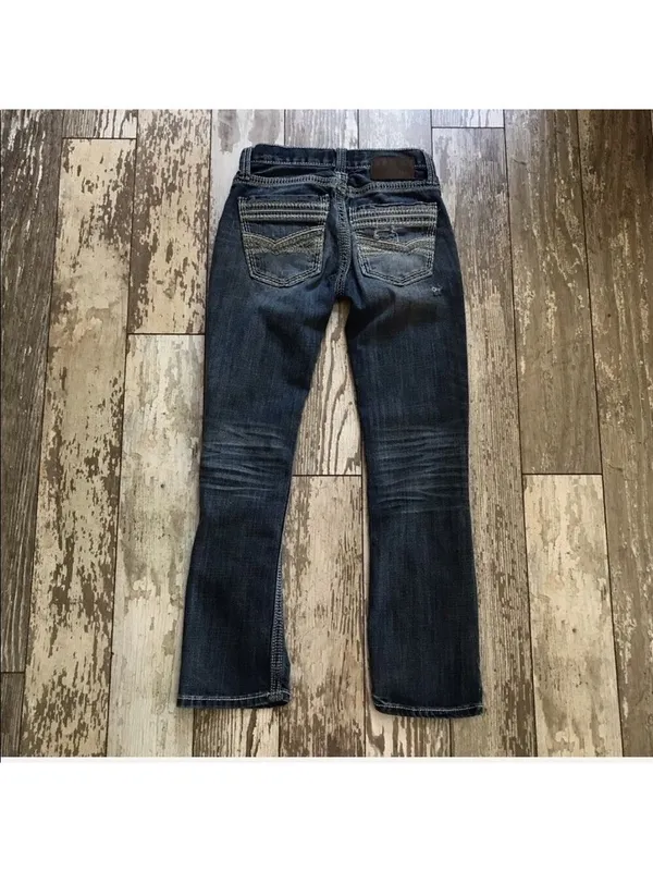 BKE Aiden Straight Distressed Jeans Size 26 Short - Image 9