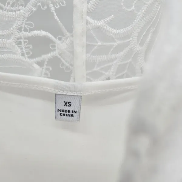 Johnny Was Dress Womens XS Jade White Floral Lace Long Sleeve Maxi * - Image 2