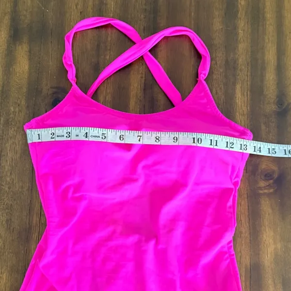 Adaia Fitness Wear Neon Hot Pink Cross Back One Piece Swimsuit Brazilian Fabric‎ - Image 5