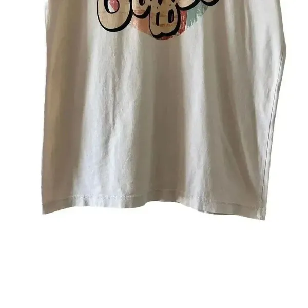 NWOT Canvas Graphic Tee Bohemian Festival Lagenlook Long SZ L - Image 5