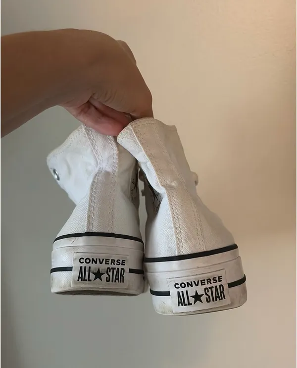 White Platform Converse High-Top - Image 3