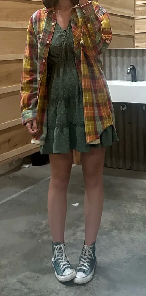 Green Dress Inspired Hearts Size L - Image 2