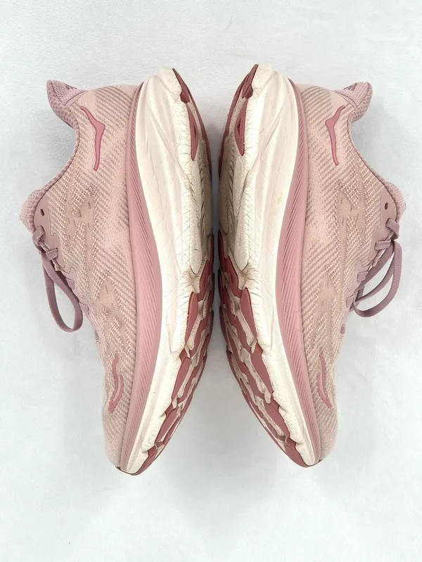 HOKA Clifton 9 Pale Mauve Peach Whip Running Shoes Women’s 9.5 B - Image 3