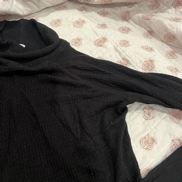 Free people soft Black Long Sleeve thermal Bodysuit - Image 3