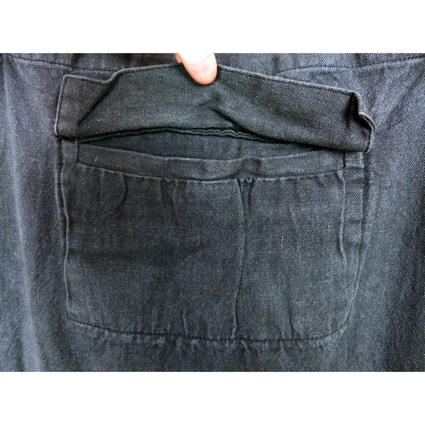 Seeker Canvas Overalls Womens L US 32 Gray Hemp Cotton Utility Workwear Made USA - Image 6