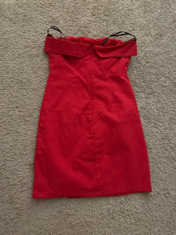 NWT hello Molly strapless red dress - Image 2