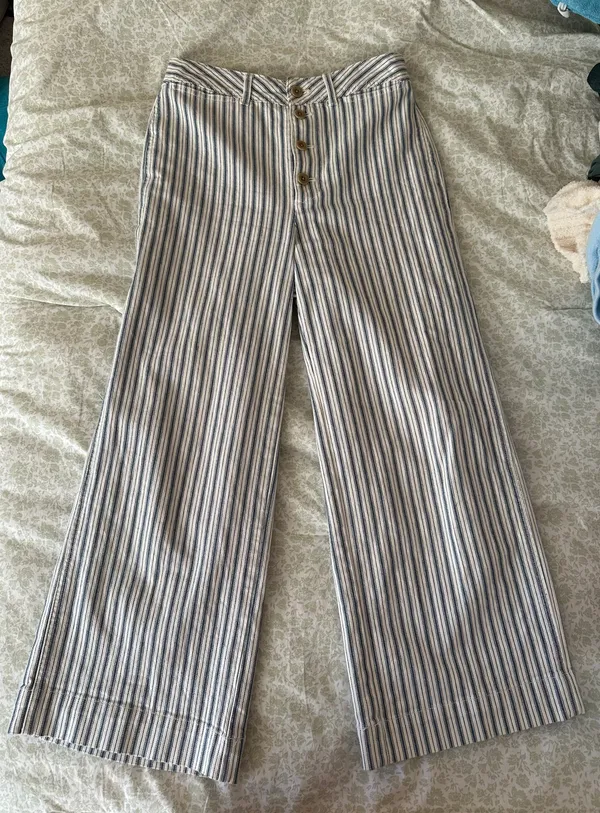 Madewell Wide leg Stripe Pants - Image 2