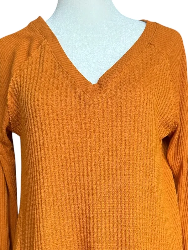 Anthropologie Maeve Pearson Waffle‎ Thermal Top Sz XS - Image 3
