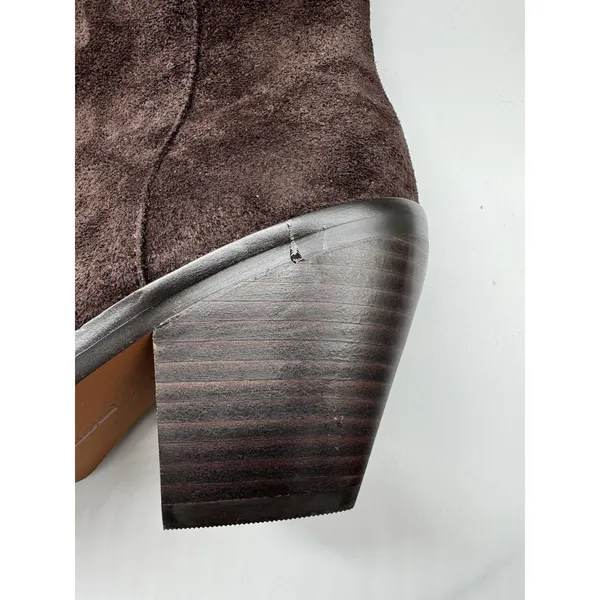 NWD Madewell The Idris Side Zip Ankle Boot Coffee Bean Suede Leather Size 8 - Image 8