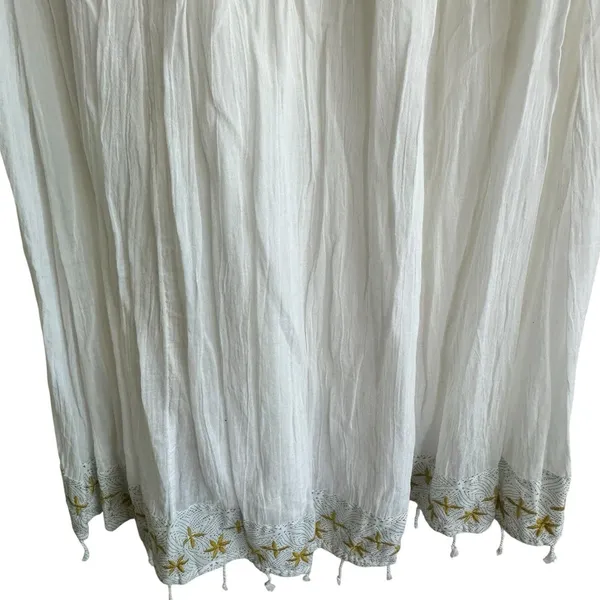 Free People Star Of India Dress XS Embroidered Beach Sleeveless SunDress - Image 8