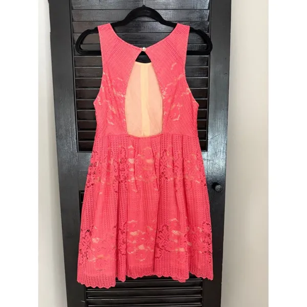 Free People Rocco Lace Mini Dress Size 8 Open Back - Image 5