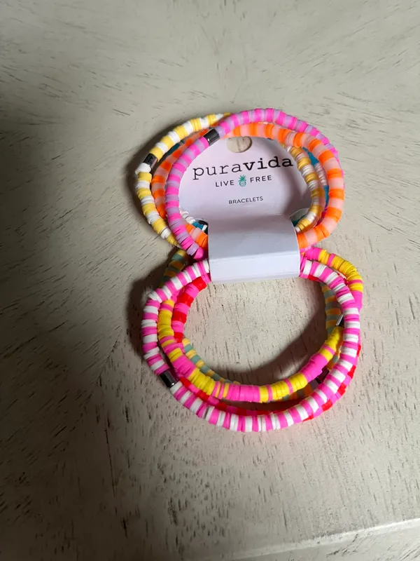 Pura Vida Vacation Vibes Stretchy Bracelet Set of 8 - Image 4