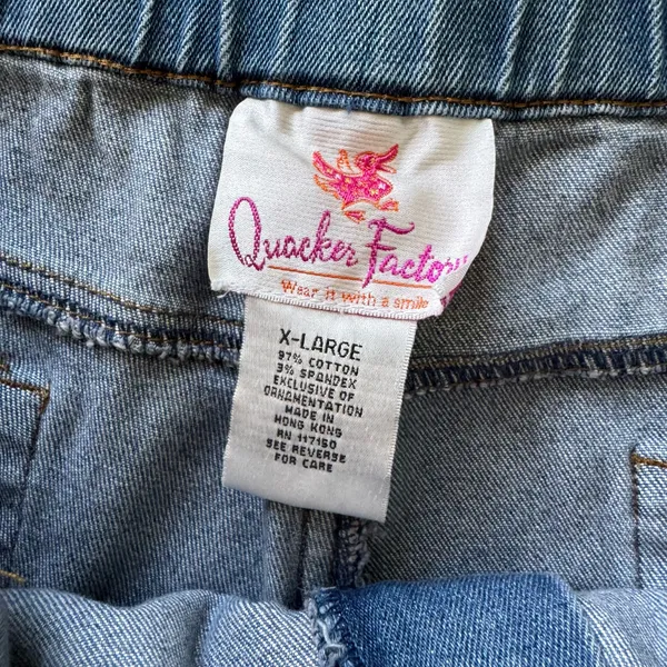 Vintage Quacker Factory Heart Embellished jeans - Image 5
